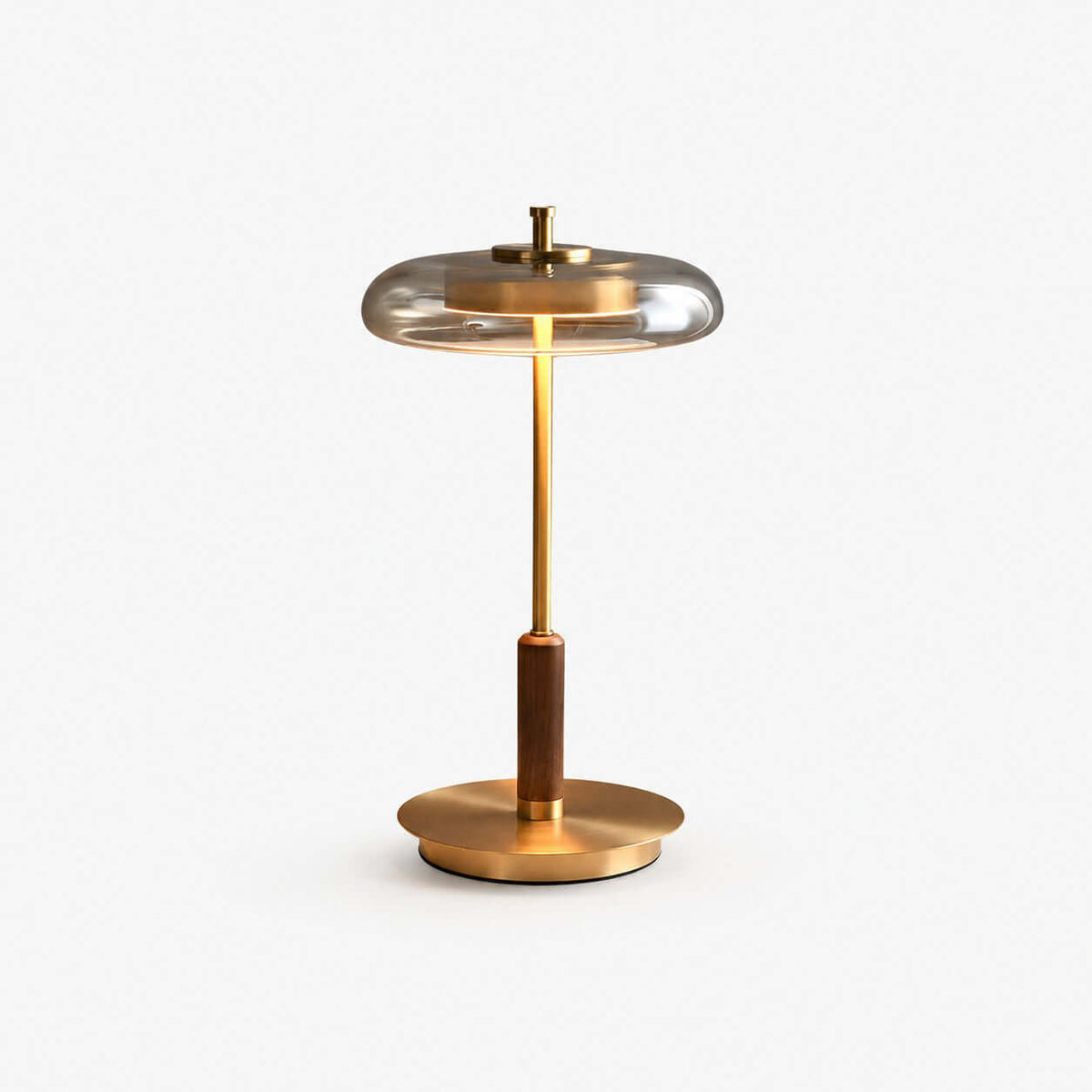Lampe de table Fenrik en noyer moderne du milieu du siècle