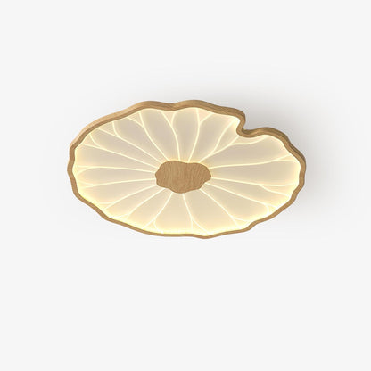 Plafonnier effet grain de bois Waterlily
