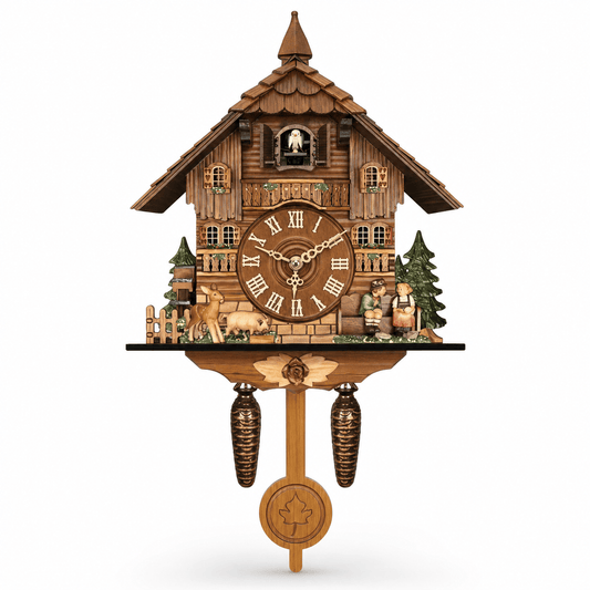 Horloge à coucou à pendule en MDF alpin Brenvika