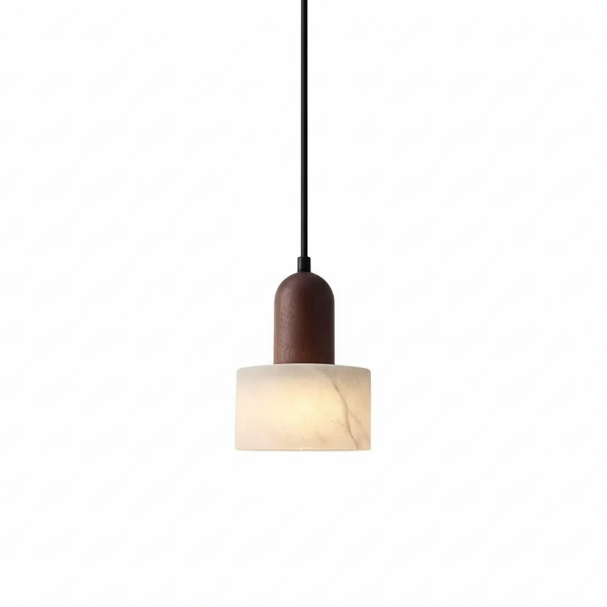 Suspension en marbre vert jade Japandi Sarelle