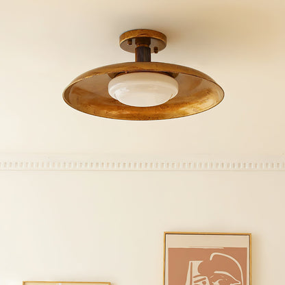 Plafonnier rond extra-large affleurant