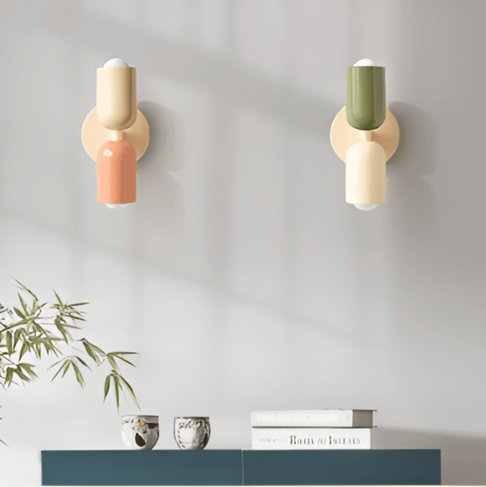 Applique murale capsule en fer de style Bauhaus Miravel