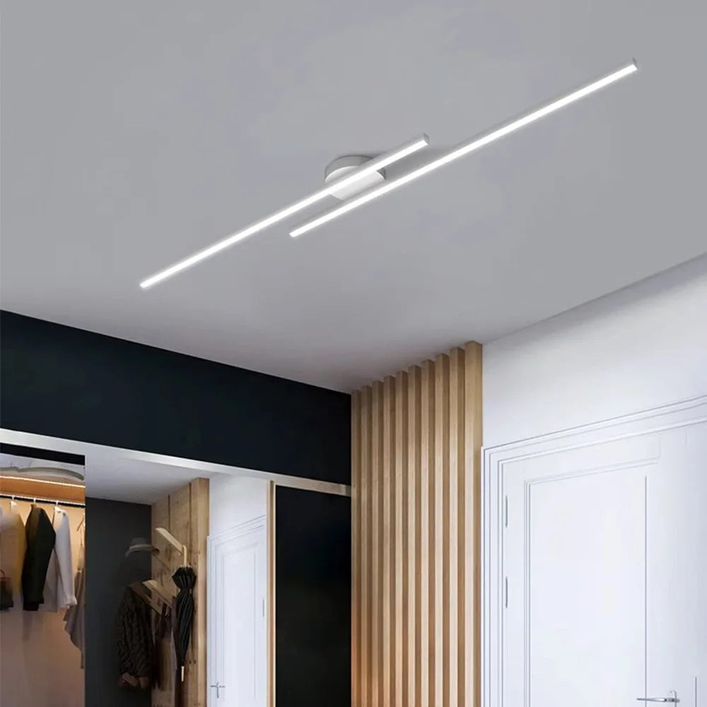 Plafonnier LED Linivo minimaliste en aluminium
