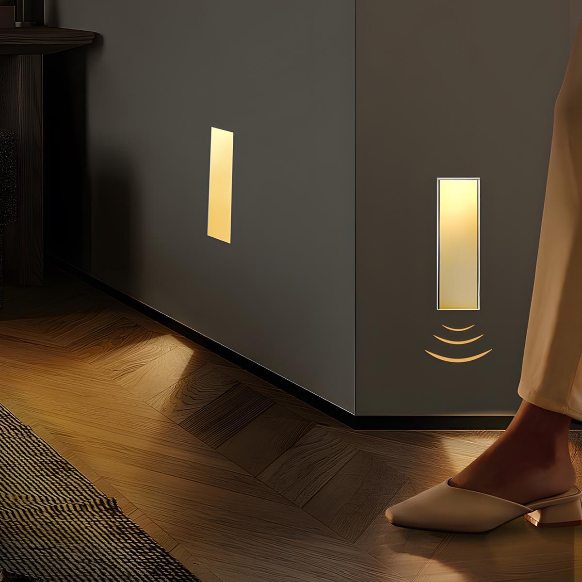 Éclairage d’escalier encastré minimaliste en aluminium Nichelle