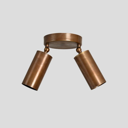 Plafonnier double spot en laiton Duvessa, style mid-century