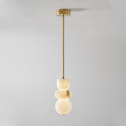 Suspension empilée en albâtre