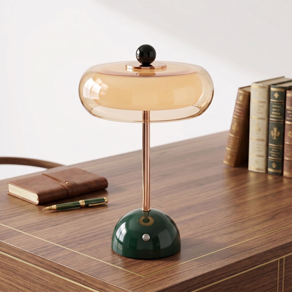 Lampe de table Calvento en verre Art déco