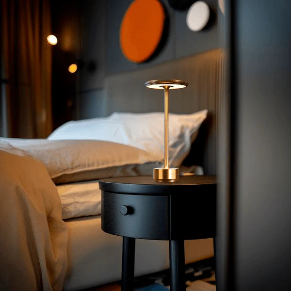 Lampe de table minimaliste en aluminium Korvath