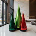 Sapin de Noël gonflable moderne en PVC métallisé Glintora