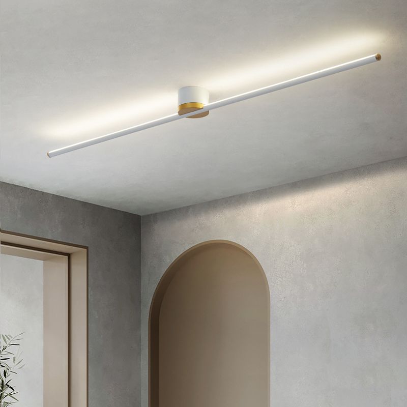 Plafonnier linéaire minimaliste en métal Filara