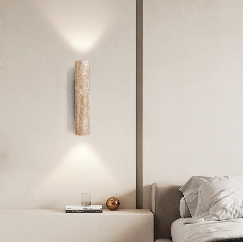Applique murale Torvela Japandi en travertin