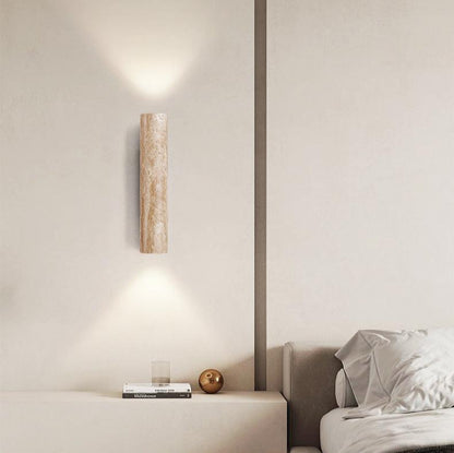 Applique murale Torvela Japandi en travertin