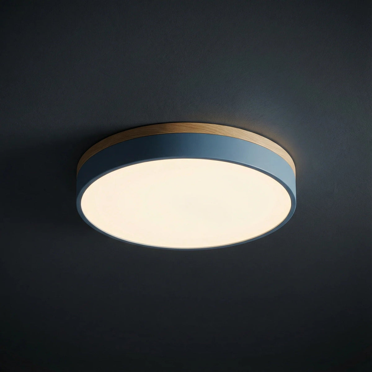 Plafonnier en bois minimaliste Lumbra affleurant