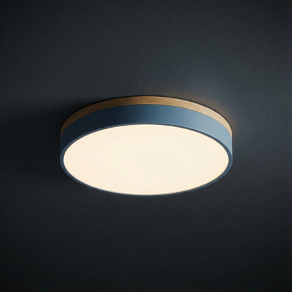 Plafonnier en bois minimaliste Lumbra affleurant