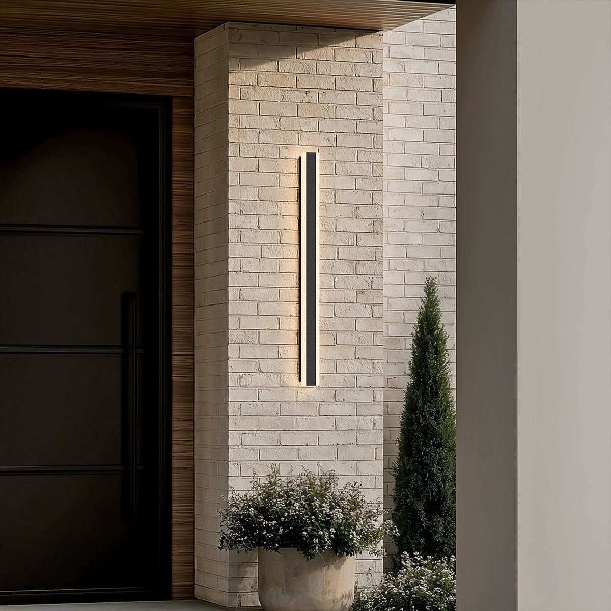 Applique murale extérieure linéaire en aluminium Zephlyn