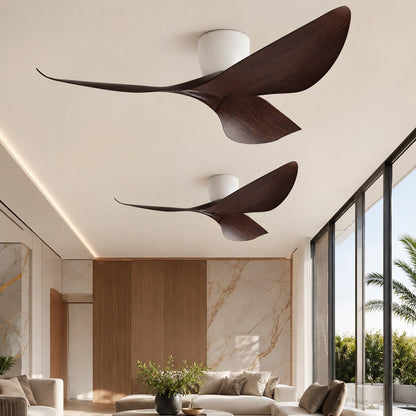 Ventilateur de plafond à pales sculptées