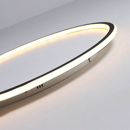 Plafonnier LED rond en acrylique affleurant