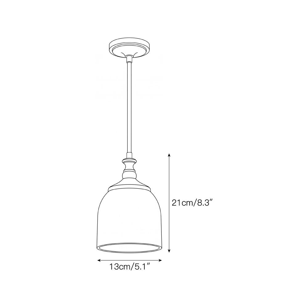 Suspension cloche en albâtre