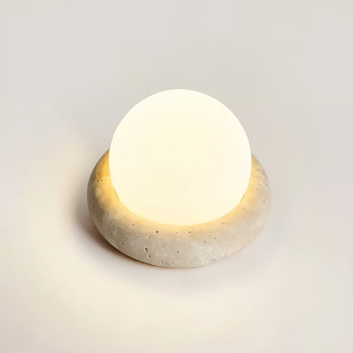 Lampe de table Wabi-Sabi en travertin Orlando