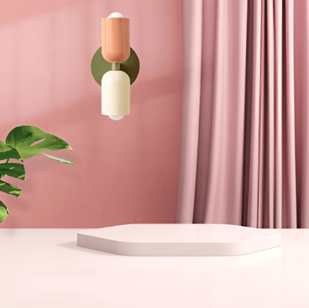 Applique murale capsule en fer de style Bauhaus Miravel
