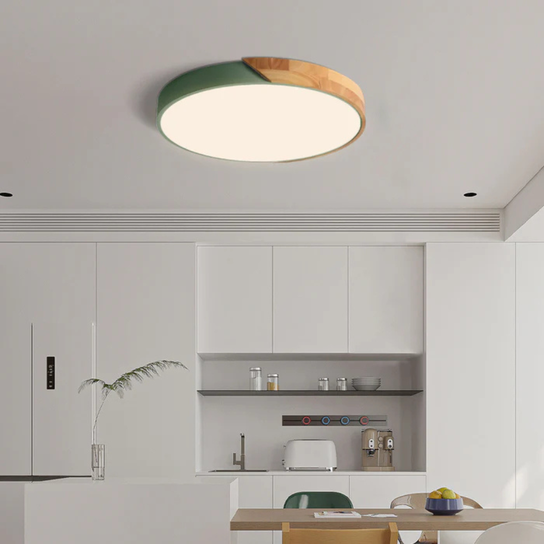 Plafonnier en bois scandinave Skalvi