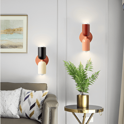 Applique murale capsule en fer de style Bauhaus Miravel