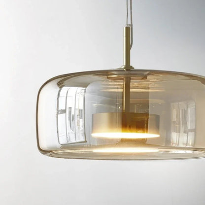 Suspension en verre teinté nordique Lumira