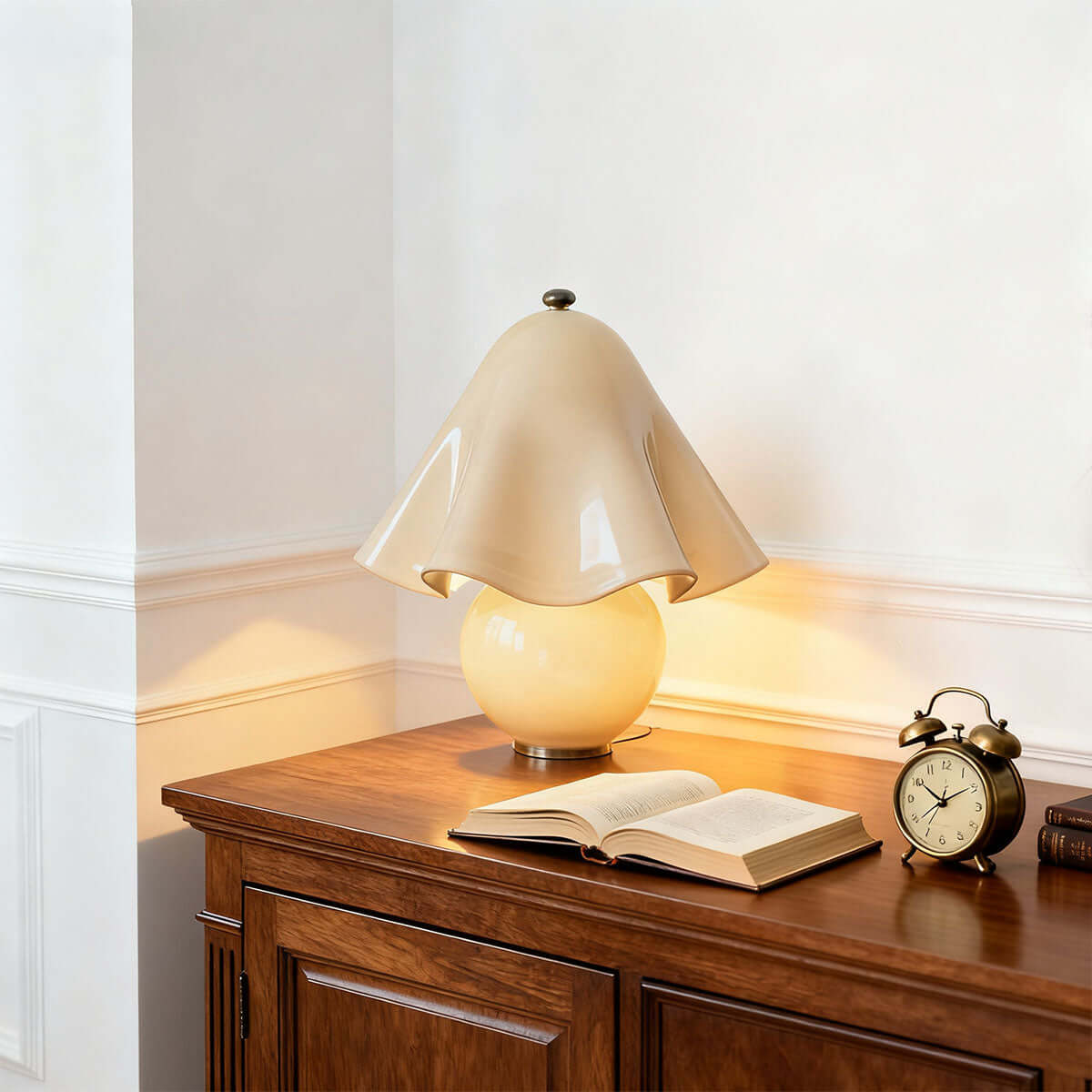 Lampe de table bohème en céramique Halcyra
