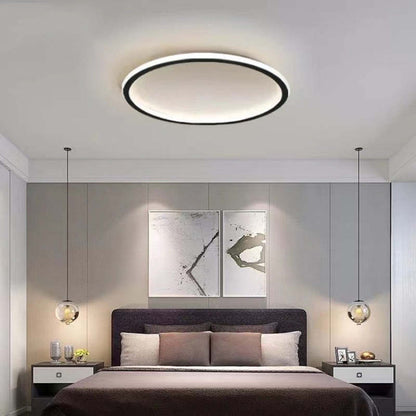 Plafonnier LED rond en acrylique affleurant