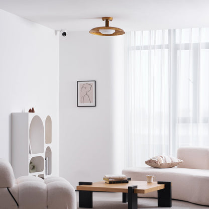 Plafonnier rond extra-large affleurant