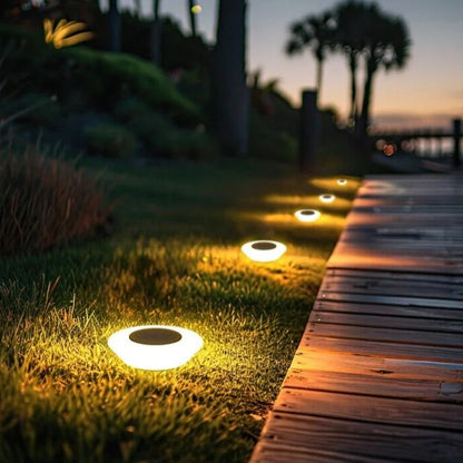 Lampes solaires de balisage pour le sol