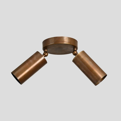 Plafonnier double spot en laiton Duvessa, style mid-century