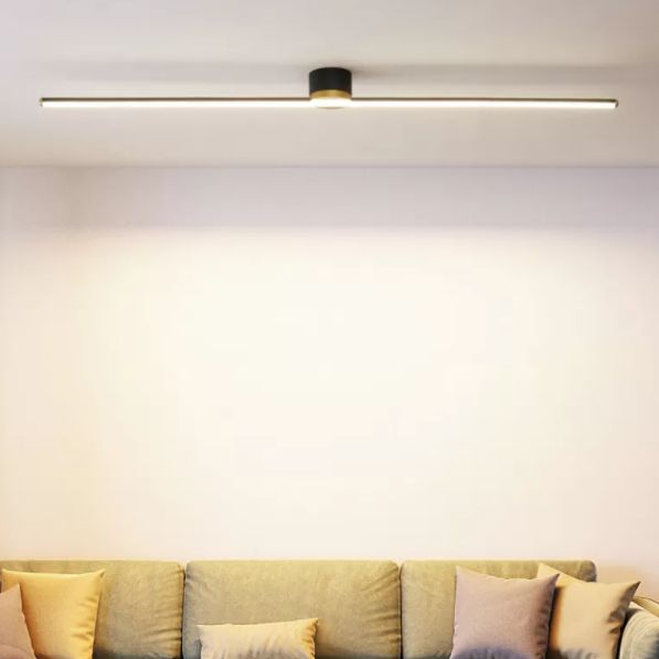 Plafonnier linéaire minimaliste en métal Filara