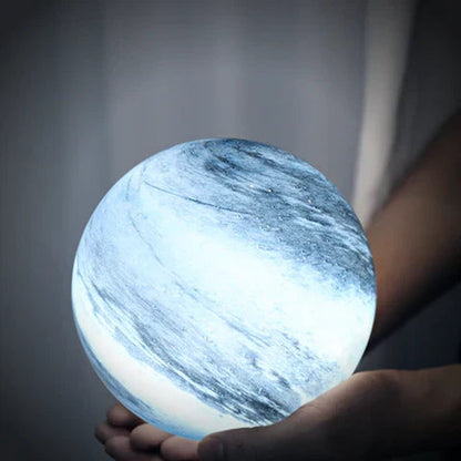 Lampe de table lunaire en verre céleste Selenora