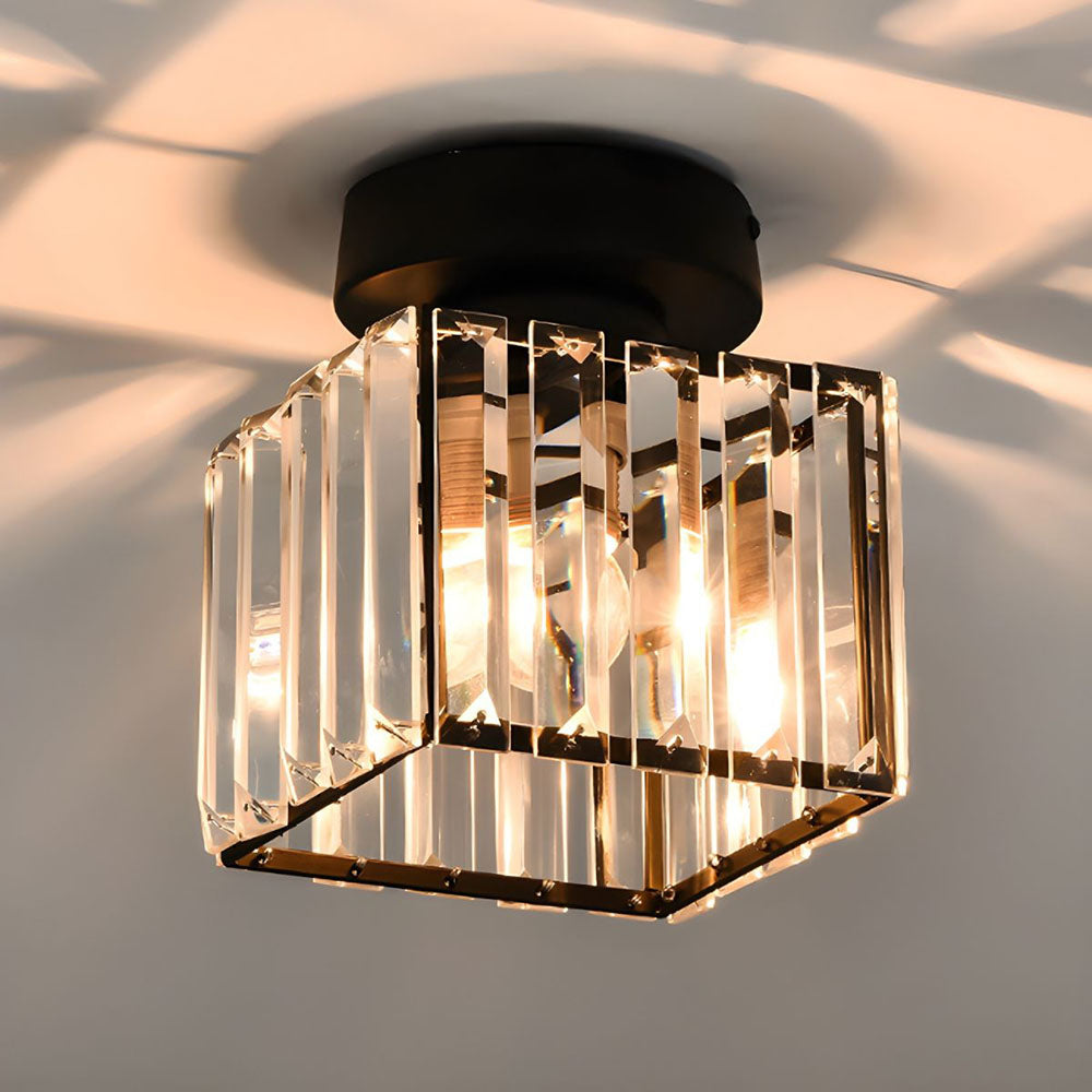 Plafonnier en cristal minimaliste Orvella