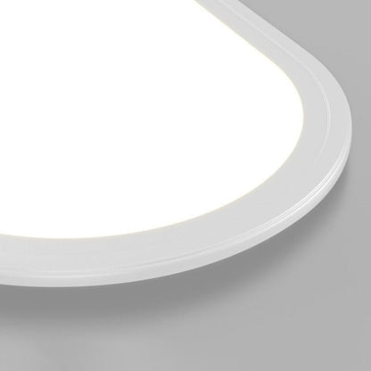 Plafonnier ovale minimaliste en métal Ovalis