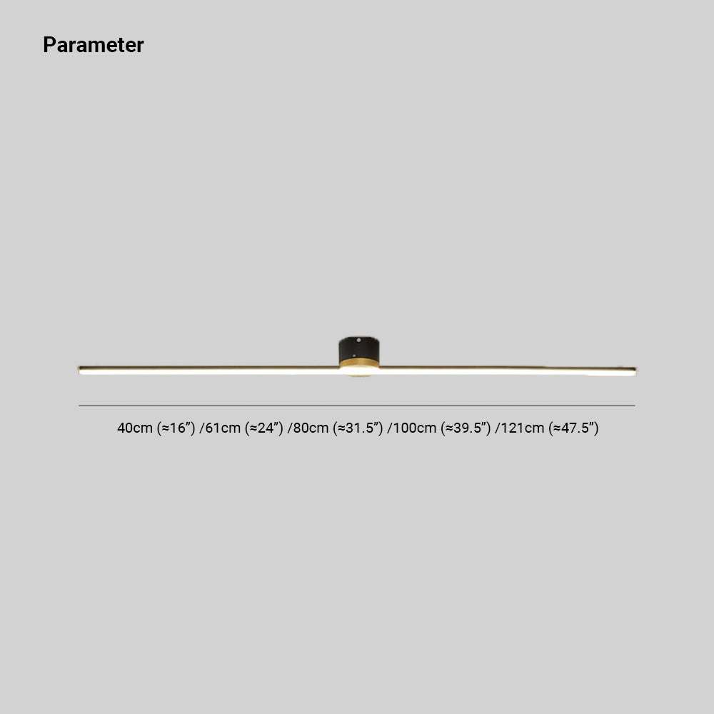 Plafonnier linéaire minimaliste en métal Filara