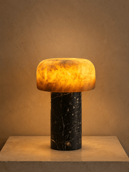 Lampe de table Wabi-Sabi en travertin Brenvale