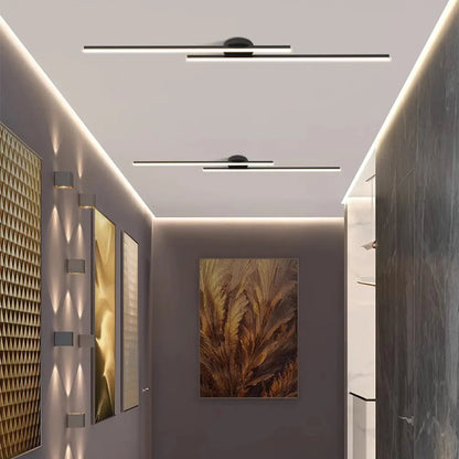 Plafonnier LED Linivo minimaliste en aluminium