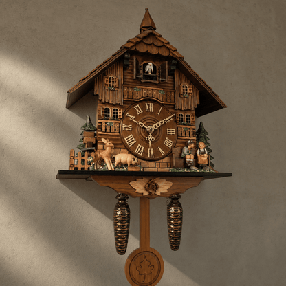 Horloge à coucou à pendule en MDF alpin Brenvika