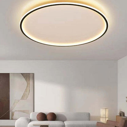 Plafonnier LED rond en acrylique affleurant