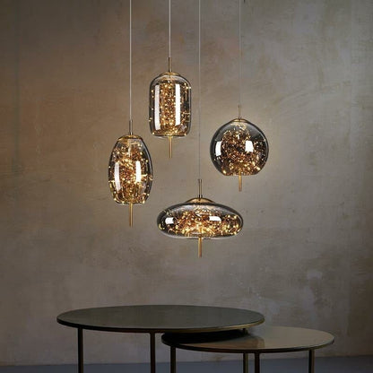 Suspension en verre Starlight