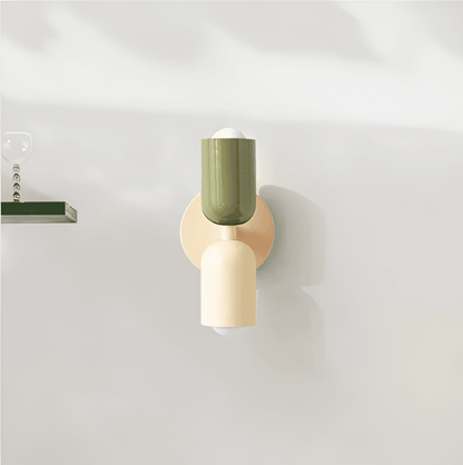 Applique murale capsule en fer de style Bauhaus Miravel