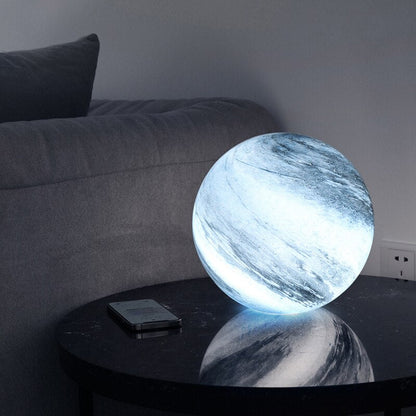 Lampe de table lunaire en verre céleste Selenora