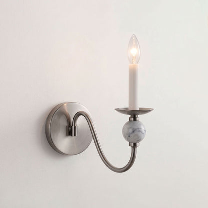 Applique murale boule en marbre