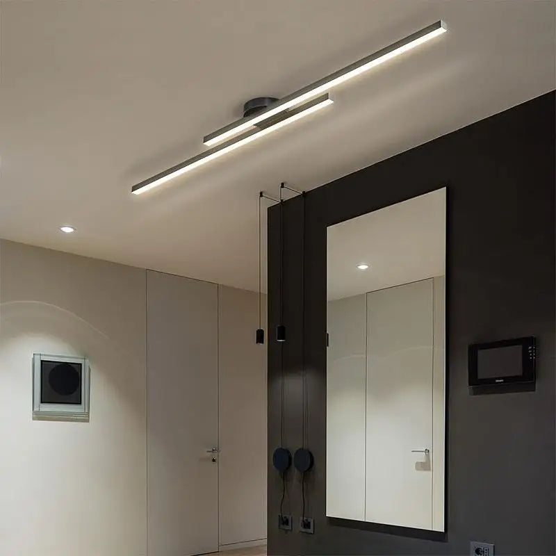 Plafonnier LED Linivo minimaliste en aluminium