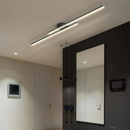 Plafonnier LED Linivo minimaliste en aluminium