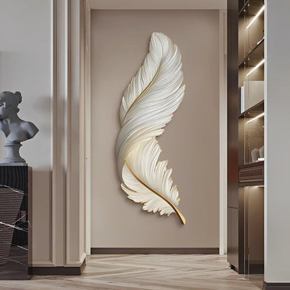 Applique murale LED Plume sculptée
