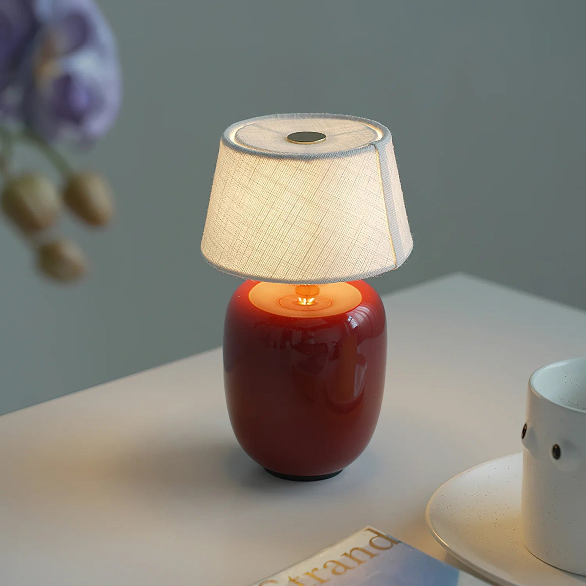 Lampe de table scandinave Halvorn en céramique