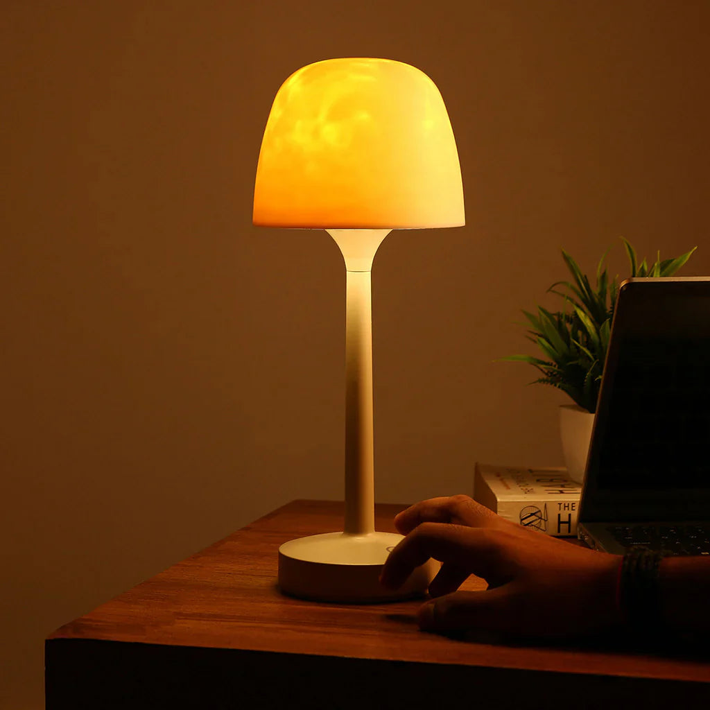 Lampe de table minimaliste Doreth en albâtre
